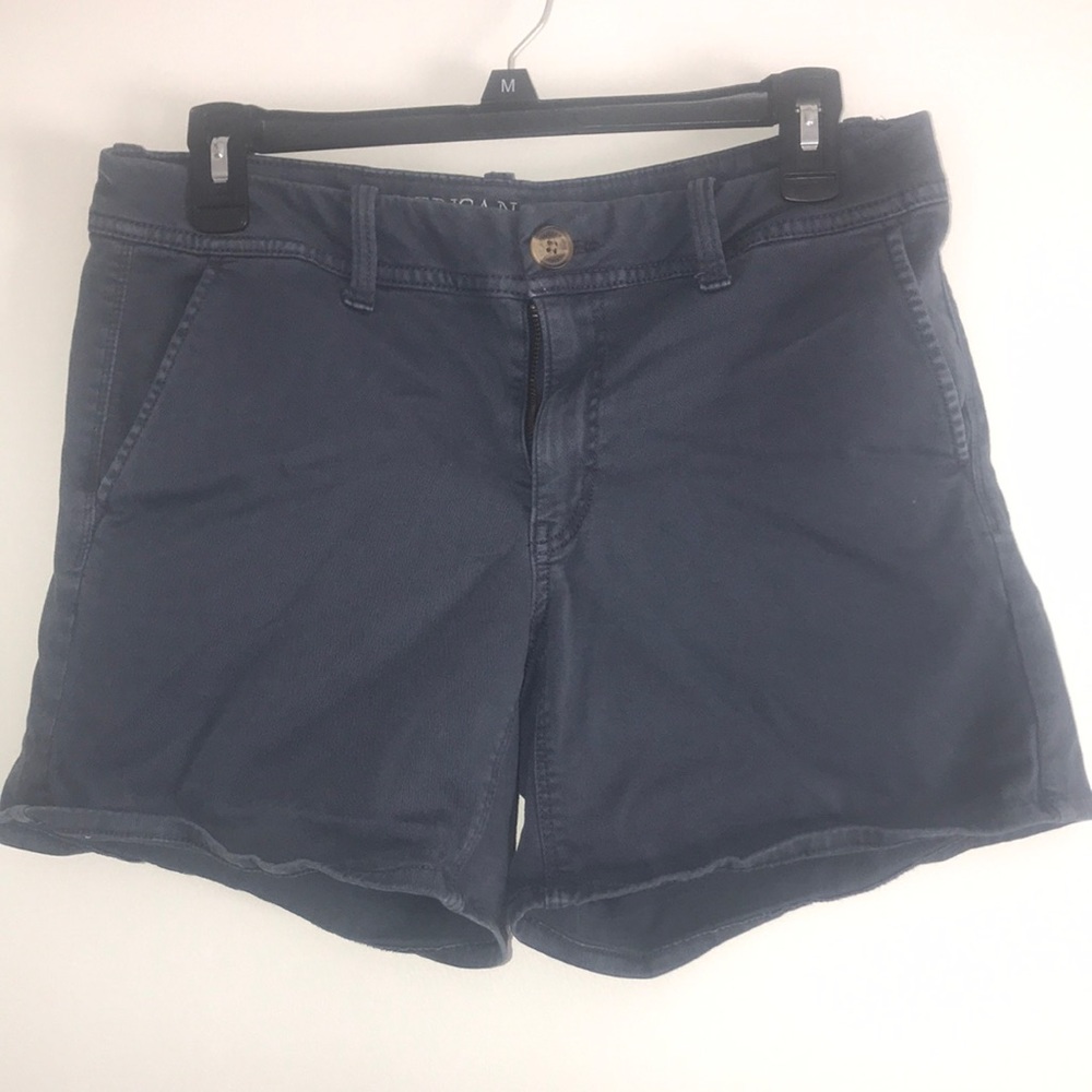 American Eagle Super Strecth Shorts, Blue - Size 8